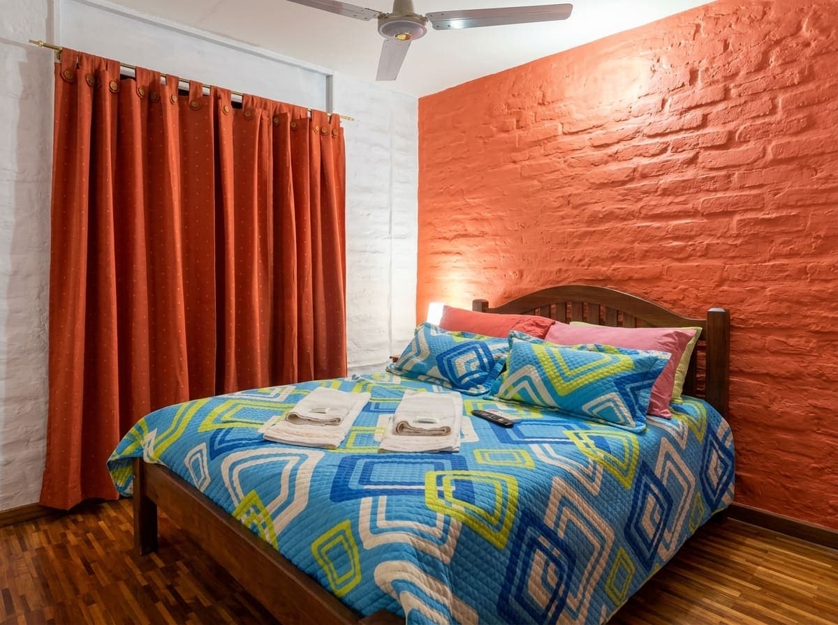 Dormitorio principal de Casa Pétalos Rojos